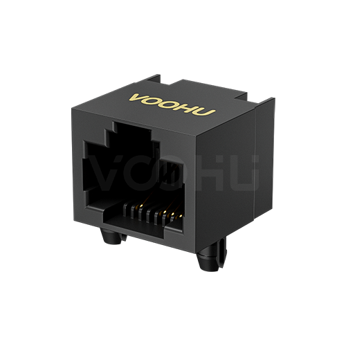 WH56A11810011101 90&deg; 1*1 100BASE NO LED RJ45 network interface