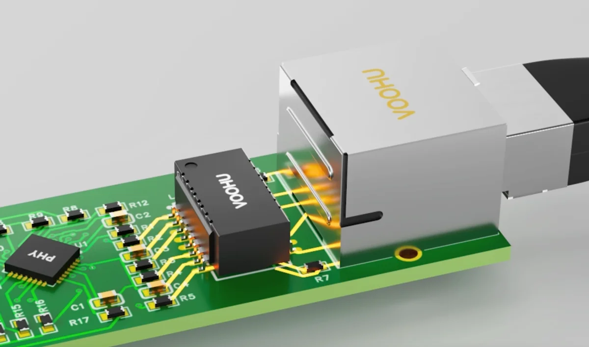 The network port is installed but cannot pass the test? VOOHU explains in detail the key points of network transformer center tap, Bob Smith termination and PCB layout pitfall avoidance
