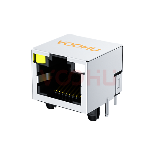 WH56A3188(5)011101 1*1 90&deg; LED (left yellow, right yellow-green) RJ45 network interface