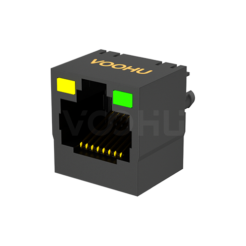 SYT52A1188JB1A3DY1143 180&deg; 1*1 LED: Y/G DIP RJ45 network interface