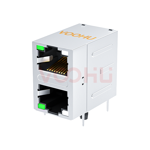 WH59G8281613C92 2*1 90&deg; 100/1000BASE RJ45 network interface