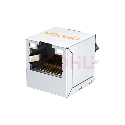 SYT511B142NG4A10DPQB19359 RJ45 180&deg; 1*1 10/100M POE: 600mA LED: GY/GY RJ45 network interface