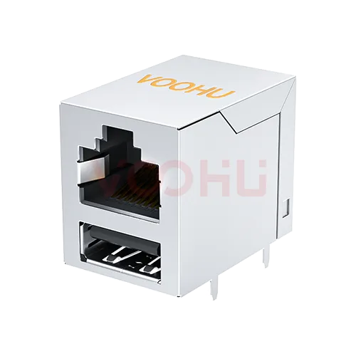 SYTRU121188GWW1DY1054 Network Connector (RJ45/RJ11) perspective view